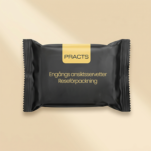 PRACTS Engångs ansiktsservetter Reseförpackning