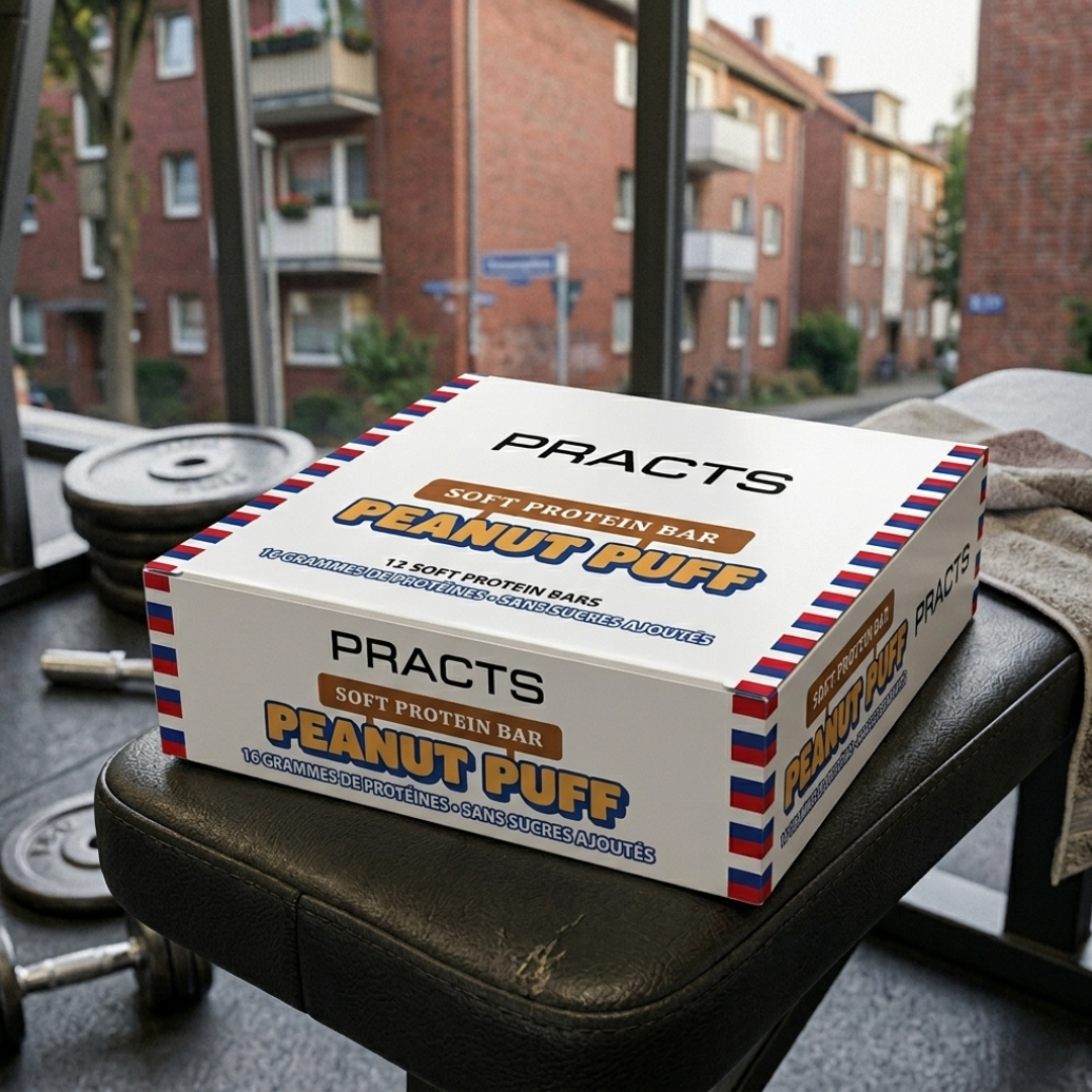 Offre spéciale PRACTS Barres protéinées soufflées aux cacahuètes - FR